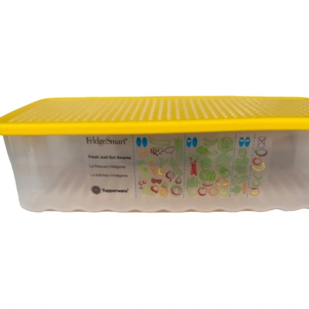 Tupperware FridgeSmart Containers - Light Blue and Yellow